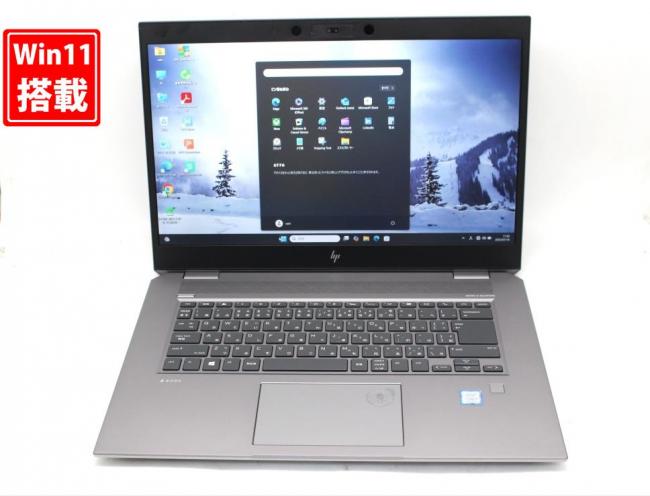 中古良品 フルHD 15.6型 HP ZBook Studio G5 Windows11 第9世代 i7-9750H 32GB NVMe 512GB-SSD NVIDIA Quadro P1000 カメラ 無線 Office付き 中古パソコン 管:1136s