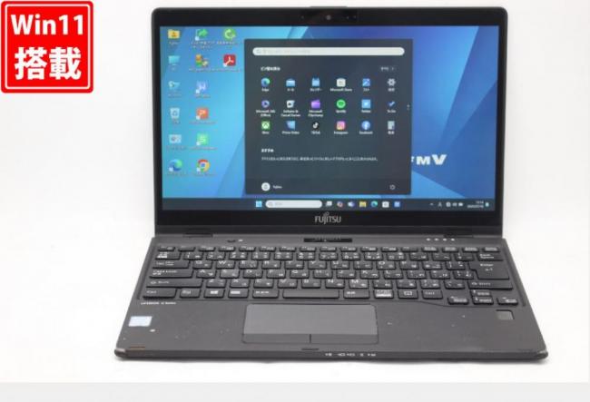 中古 フルHD タッチ 13.3型 Fujitsu LIFEBOOK U939XC Windows11 第8世代 i5-8365U 8GB 256GB-SSD カメラ 無線 Office付き 中古パソコン 管:1341v