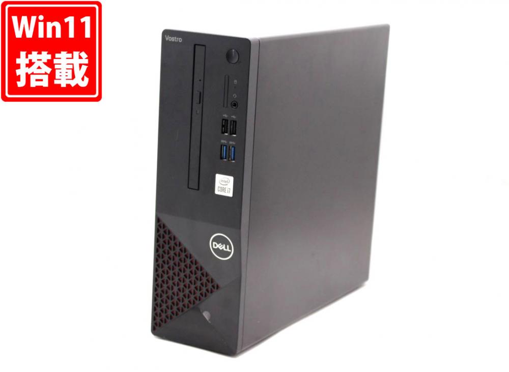 中古美品 DELL Vostro 3681 スモールシャーシ Windows11 8コア 10世代 i7-10700 32GB NVMe 512GB-SSD + 500GB-HDD 無線 Office付 中古パソコン 管:1604h