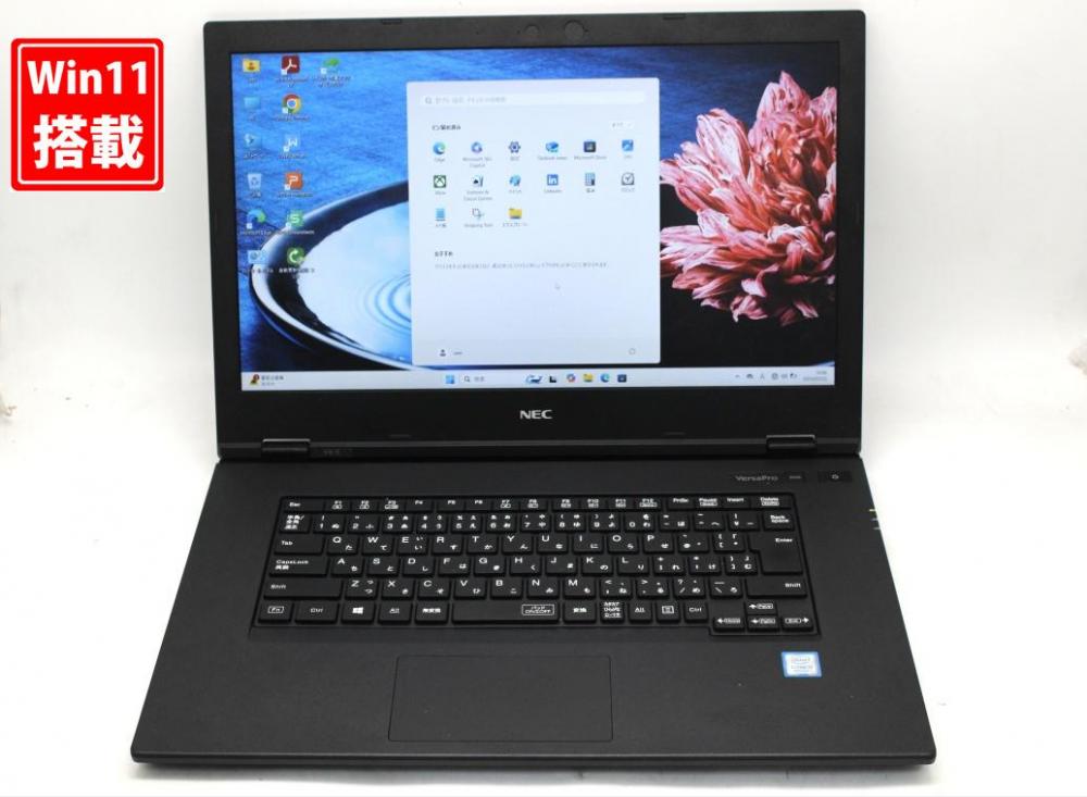 中古 フルHD 15.6型 NEC VersaPro VKT16X-5 Windows11 第8世代 i5-8265u 16GB NVMe 512GB-SSD 無線 Office付き 中古パソコン 管:1034s