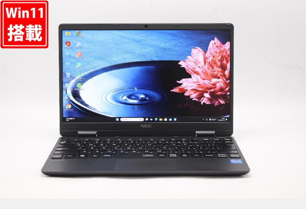 中古 フルHD 12.5型 NEC VersaPro VKV44C-9 Windows11 11世代 i7-1160G7 8GB NVMe 256GB-SSD カメラ 無線 Office付 中古パソコン 管:1050w