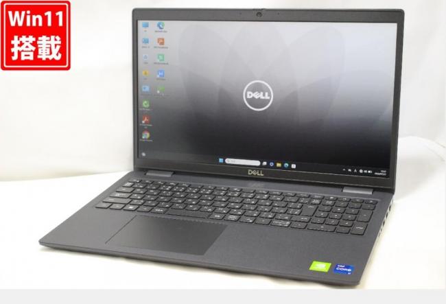良品 フルHD 15.6型 DELL Latitude 3520 Windows11 第11世代 i7-1165G7 16GB NVMe 256GB-SSD GeForce MX450 カメラ 無線 Office付き 中古パソコン 管:1667w