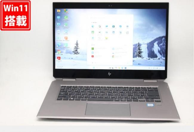 訳有 フルHD 15.6型 HP ZBook Studio X360 G5 Windows11 第8世代 i7-8750H 32GB NVMe 512GB-SSD NVIDIA Quadro P1000 カメラ LTE 無線 Office付き 中古パソコン 管:1453v