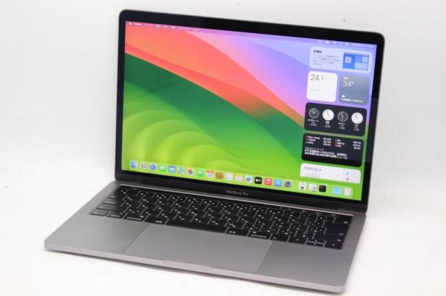 中古 2K対応 13.3型 Apple MacBook Pro 2018 A1989 (TouchBar) グレー macOS 14 Sonoma(正規Win11追加可) 八世代 i7-8559U 16GB NVMe 1TB-SSD カメラ 無線 中古パソコン 管:1701h