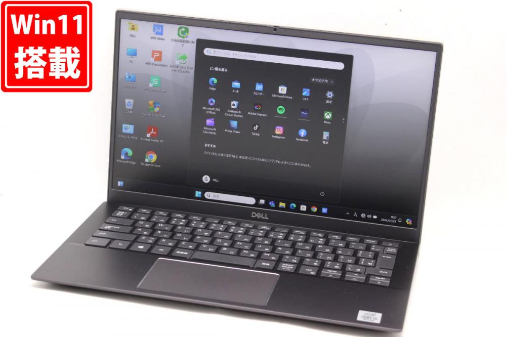 中古美品 フルHD 13.3型 DELL Vostro 13 (5300) Windows11 10世代 i5-10210U 8GB NVMe 256GB-SSD カメラ 無線 Office付 中古パソコン 管:0949h