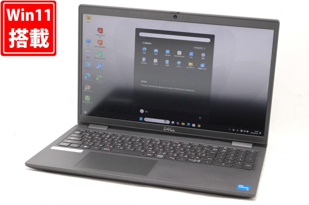 訳有 フルHD 15.6型 DELL Latitude 3520 Windows11 11世代 i5-1145G7 16GB NVMe 256GB-SSD カメラ 無線Wi-Fi6 Office付 中古パソコン 管:1858h