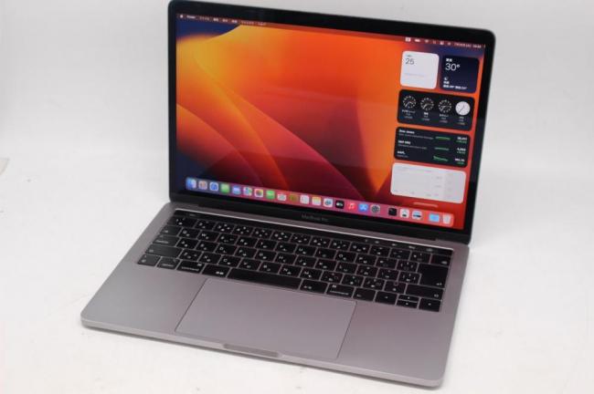 中古 2K対応 13.3型 Apple MacBook Pro A1989 Mid-2018 (Touch Bar) グレー macOS Ventura(正規Win11追加可) 八世代 i7-8559u 16GB NVMe 1TB-SSD カメラ 無線 中古パソコン