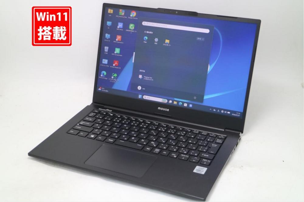 良品 フルHD 14型 MousePro NB410Z Windows11 第10世代 i7-10510u 16GB NVMe 512GB-SSD カメラ 無線Wi-Fi6 Office付き 中古パソコン 管:1052s