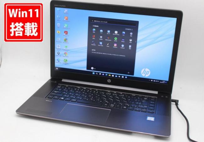 ゲーミングPC  訳有 フルHD 15.6型 HP zBook Studio G3 Windows11 六世代 i7-6700HQ 16GB 512GB-SSD (256GBx2) Quadro M1000M カメラ 無線 Office付 中古パソコン