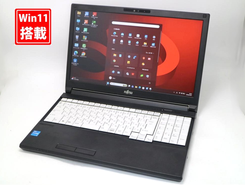 中古 フルHD 15.6型 Fujitsu LIFEBOOK A5512K Windows11 10コア Intel 第12世代 i5-1235u 8GB NVMe 256GB-SSD カメラ 無線Wi-Fi6 Office付き 中古パソコン 管:1631s