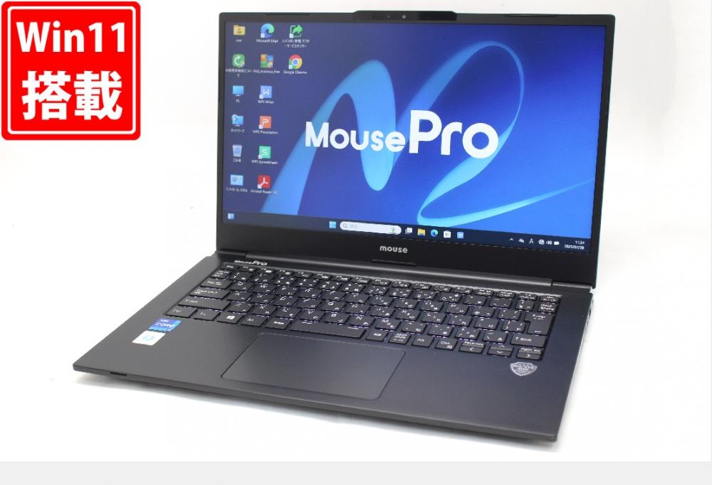中古 フルHD 14型 Mouse MPro NB420Z82G-BPQD Windows11 第11世代 i7-1165G7 8GB NVMe 512GB-SSD カメラ 無線Wi-Fi6 Office付き 中古パソコン 管:1816w