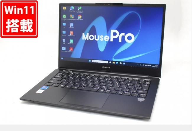 中古良品 フルHD 14型 Mouse MPro NB420Z82G-BPQD Windows11 第11世代 i7-1165G7 8GB NVMe 512GB-SSD カメラ 無線Wi-Fi6 Office付き 中古パソコン 管:0978w