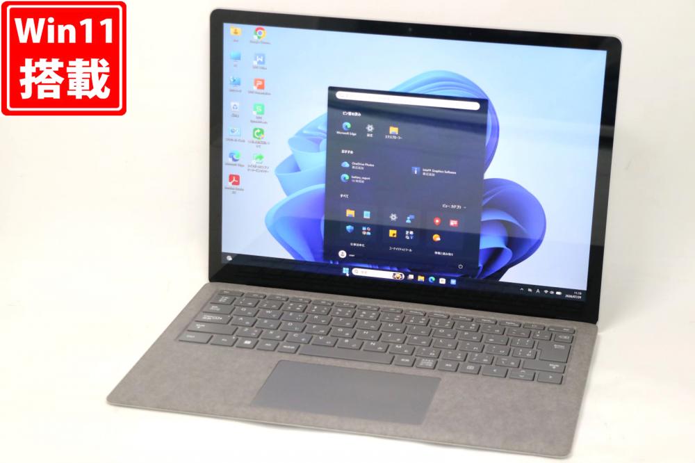 良品 2K液晶 タッチ 13.5型 Microsoft Surface Laptop 5 (Model.1950) Windows11 10コア Intel 第12世代 i7-1265U 16GB NVMe 512GB-SSD カメラ 無線Wi-Fi6 Office付き 中古パソコン 管:1127h