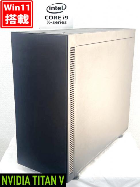 ゲーミングPC  NVMe 新品512GB-SSD + 3TB-HDD 中古 UNIV オーダーメイドPC MAS-i9WX 水冷式 Windows11 16コア 七世代 i9-7960X 64GB NVIDIA Titan V Office付き 中古パソコン 管:1622h
