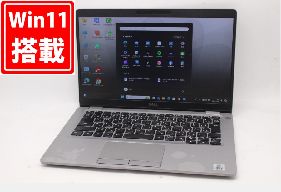 中古 フルHD タッチ 13.3型 DELL Latituda 5310 Windows11 10世代 i7-10610U 16GB NVMe 512GB-SSD カメラ 無線 Office付 中古パソコン 管:1001m