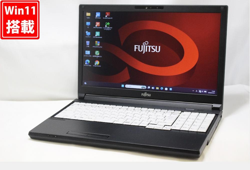 中古良品 15.6型 Fujitsu LIFEBOOK A5512KX Windows11 10コア 第12世代 i5-1235U 8GB NVMe 256GB-SSD カメラ 無線Wi-Fi6 Office付き 中古パソコン 管:1203w