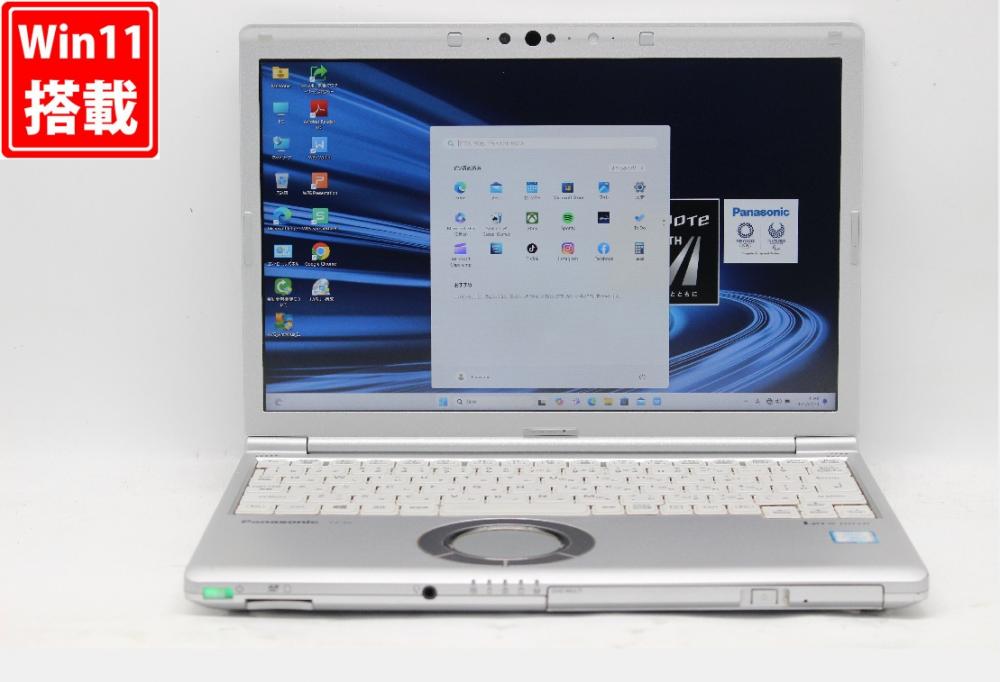 中古 フルHD対応WUXGA 12.1型 Panasonic Let's note CF-SV7UFKVS Windows11 第8世代 i7-8650u 16GB 512GB-SSD カメラ LTE 無線 Office付き 中古パソコン 管:1239r