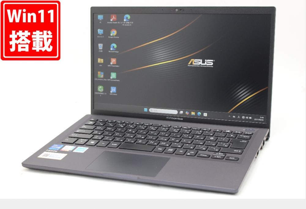 中古 フルHD 14型 ASUS ExpertBook B1400C Windows11 第11世代 i7-1165G7 16GB NVMe 512GB-SSD カメラ 無線Wi-Fi6 Office付き 中古パソコン 管:0988w