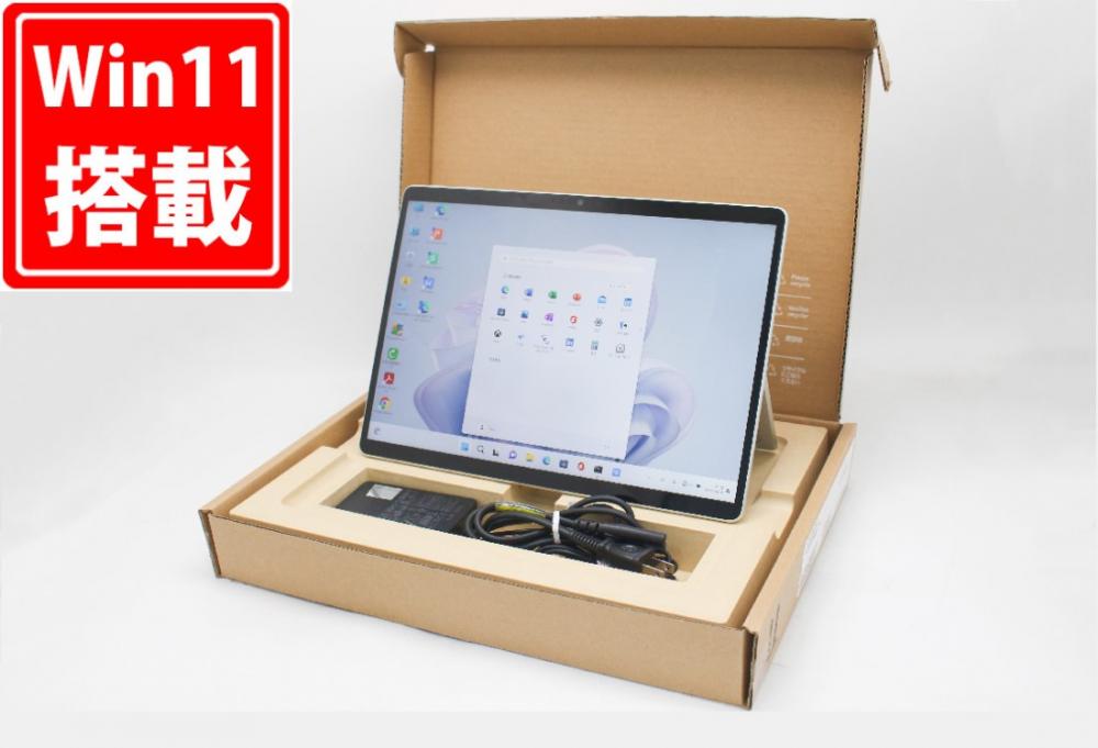 充放電回数2回  中古美品 2.8K対応 13型 タブレット Microsoft Surface Pro 9 Windows11 10コア 第12世代 i5-1235U 8GB NVMe 128GB-SSD カメラ 無線Wi-Fi6 Office付き 中古パソコン 管:1855m