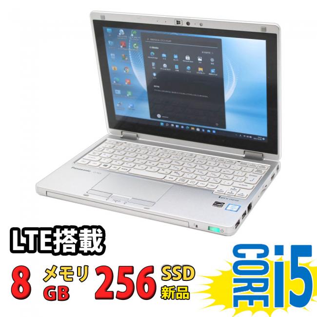 良品 フルHD タッチ 10.1型 Panasonic CF-RZ6/R Windows11 七世代 i5-7Y57 8GB 新品256GB-SSD カメラ LTE 無線 Office付 中古パソコン 税無