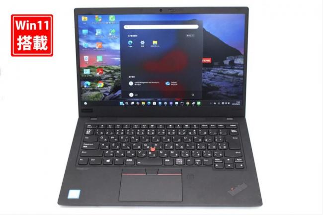 中古 フルHD 14型 Lenovo X1 Carbon Windows11 第8世代 i5-8365u 8GB NVMe 256GB-SSD カメラ 無線 Office付き 中古パソコン 税無 管:0921s