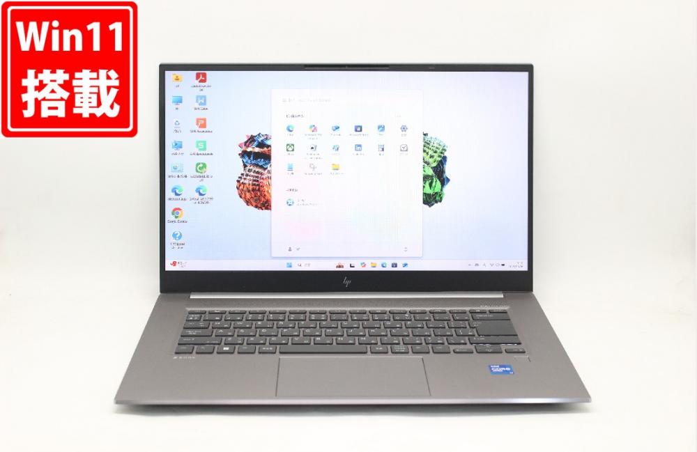 中古美品 フルHD 15.6型 HP ZBook Studio 15.6inch G8 Windows11 8コア 第11世代 i7-11850H 32GB NVMe 1TB-SSD NVIDIA RTX A3000 Laptop カメラ 無線Wi-Fi6 Office付き 管:1119j