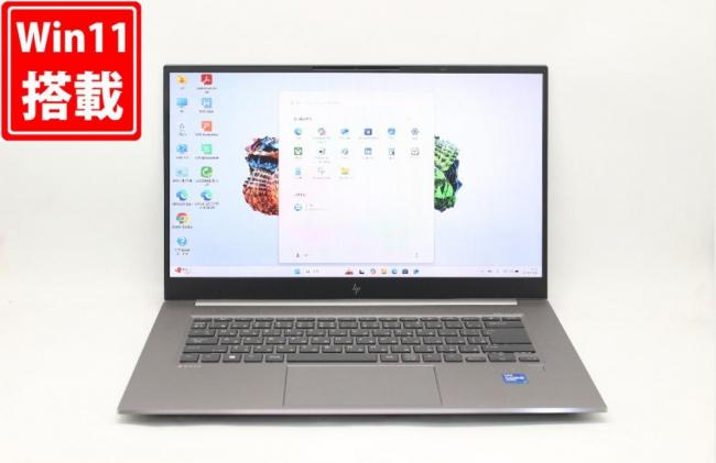 中古美品 フルHD 15.6型 HP ZBook Studio 15.6inch G8 Windows11 8コア 第11世代 i7-11850H 32GB NVMe 1TB-SSD NVIDIA RTX A3000 Laptop カメラ 無線Wi-Fi6 Office付き 管:1119j