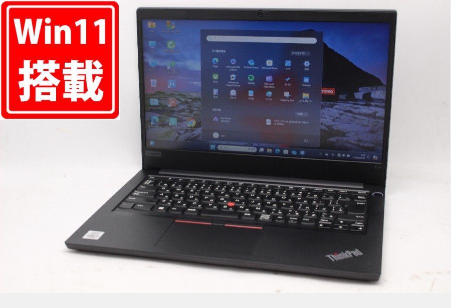 中古 フルHD 14型 Lenovo ThinkPad E14 Windows11 10世代 i5-10210U 8GB NVMe 256GB-SSD カメラ 無線Wi-Fi6 Office付 中古パソコン 管:0930m