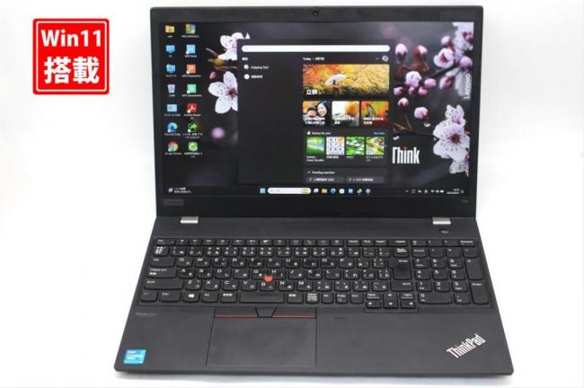 中古美品 フルHD 15.6型 Lenovo ThinkPad T15 Gen2 Windows11 第11世代 i5-1145G7 16GB NVMe 256GB-SSD カメラ LTE 無線 Office付き 中古パソコン 管:1641s