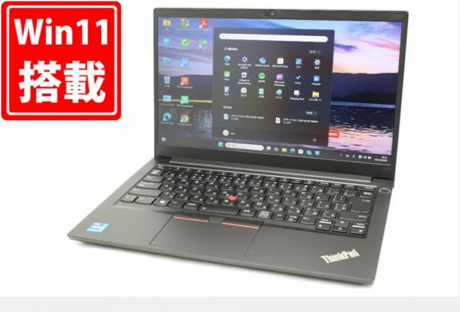 充放電回数50回  良品 フルHD 14型 Lenovo ThinkPad E14 Gen2 Windows11 第11世代 i7-1165G7 16GB NVMe 256GB-SSD カメラ 無線 Office付き 中古パソコン 管:1022m
