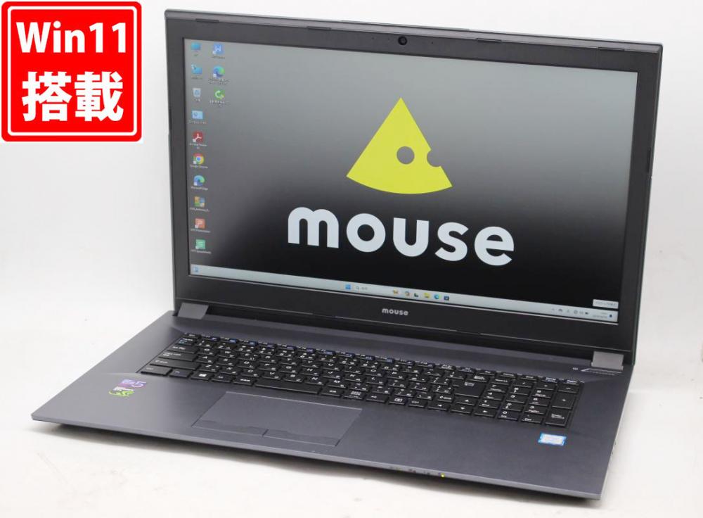 レインボー家電 / ゲーミングPC 美品 フルHD 17.3型 mouse マウスコンピューター m-Book W880XN-M2S2  Windows11 八世代 i7-8750H 16GB 256GB-SSD NVIDIA GeForce GTX 1050 カメラ 無線  Office付 中古パソコン 管:2006h