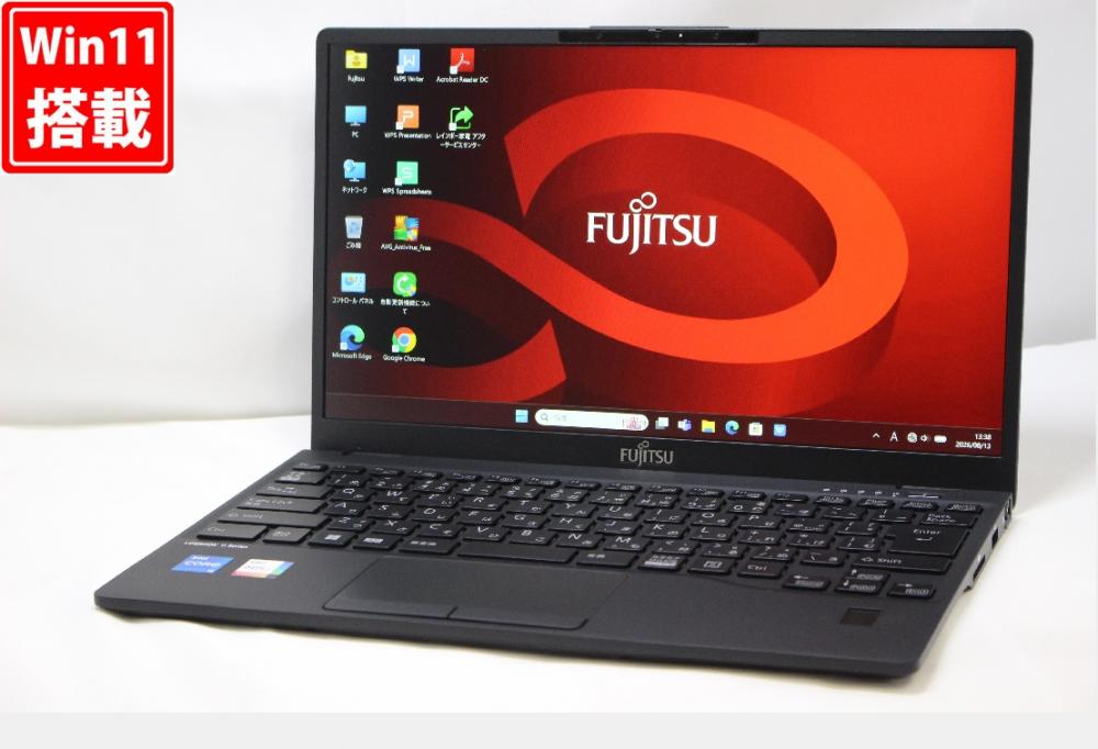 良品 フルHD 13.3型 Fujitsu LIFEBOOK U9312J Windows11 10コア 第12世代 i5-1245u 8GB NVMe 256GB-SSD カメラ LTE 無線Wi-Fi6 Office付き 中古パソコン 管:1425w