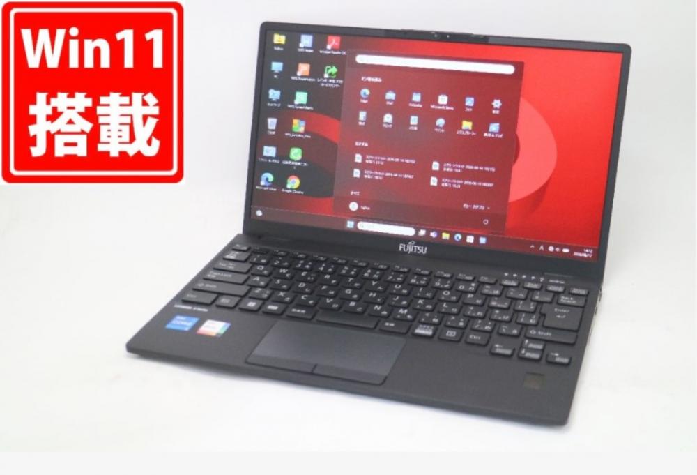 中古 フルHD 13.3型 Fujitsu LIFEBOOK U9312J Windows11 10コア 第12世代 i5-1245U 8GB NVMe 256GB-SSD カメラ LTE 無線Wi-Fi6 Office付き 中古パソコン 管:1548m