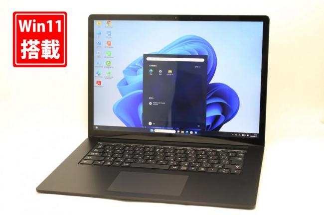 中古美品 2K対応 タッチ 15型 Microsoft Surface Laptop3 Windows11 第10世代 i7-1065g7 32GB NVMe 1TB-SSD カメラ 無線Wi-Fi6 Office付き 中古パソコン 管:1757k