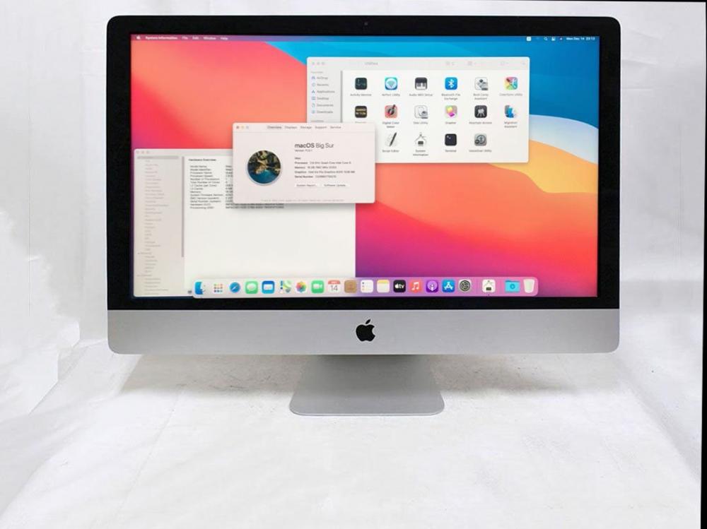 送料無料 即日発送 中古美品 フルHD 21.5インチ液晶一体型 Apple iMac A1418 Late-2015 / macOS Big Sur(正規版Windows10追加可能)/ 五世代Core i5-5250u/ 8GB/ 1000GB/ カメラ/ 無線/ リカバリ【デスクトップ 中古パ