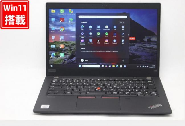 89時間 中古良品 フルHD タッチ 13.3型 Lenovo ThinkPad X13 Gen1 Windows11 第10世代 i7-10510U 16GB NVMe 256GB-SSD カメラ 無線Wi-Fi6 Office付き 中古パソコン 管:0929v