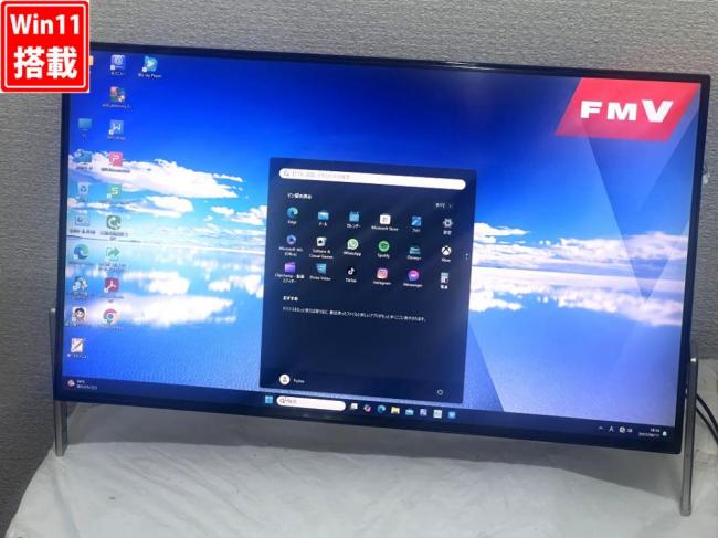 中古 フルHD 23.8型液晶一体型 Fujitsu ESPRIMO FH70/C2 FMVF70C2BK Windows11 七世代 i7-7700HQ 8GB 1TB カメラ 無線 Office付き 中古パソコン 管:0938h