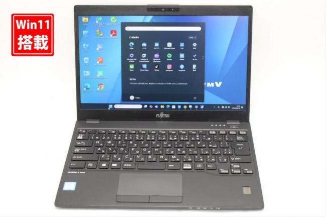 中古 フルHD 13.3型 Fujitsu LIFEBOOK U939B Windows11 第8世代 i7-8665U 16GB NVMe 256GB-SSD カメラ 無線 Office付き 中古パソコン 管:1438s