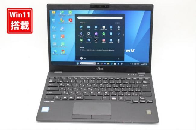 中古 フルHD 13.3型 Fujitsu LIFEBOOK U939B Windows11 第8世代 i7-8665U 16GB NVMe 256GB-SSD カメラ 無線 Office付き 中古パソコン 管:1528s