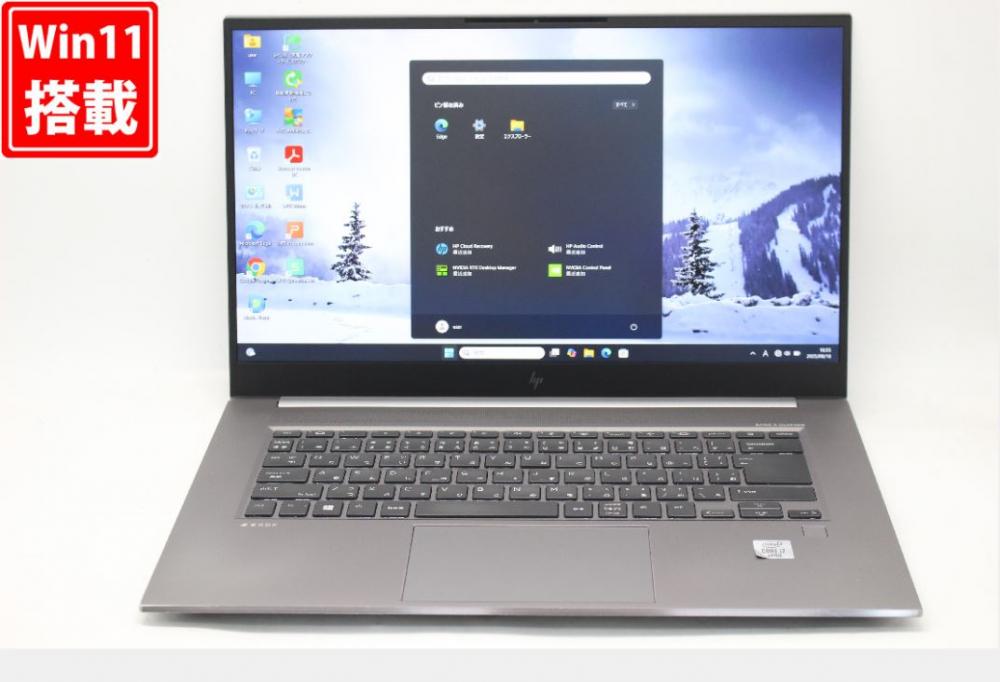 ゲーミングPC  中古 フルHD 15.6型 HP ZBook Studio G7 Windows11 第10世代 i7-10850H 32GB NVMe 1TB-SSD NVIDIA Quadro T2000 with Max-Q Design カメラ 無線Wi-Fi6 Office付き 中古パソ