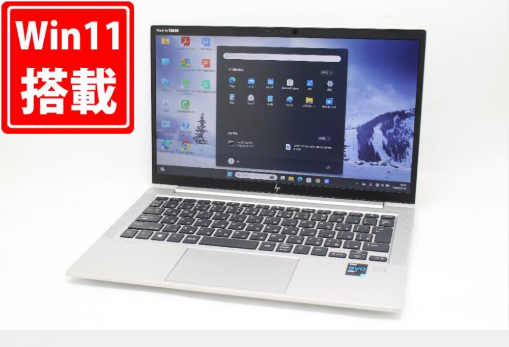 充放電回数37回  中古美品 フルHD 13.3型 HP EliteBook 830 G8 Windows11 第11世代 i5-1135G7 16GB NVMe 256GB-SSD カメラ 無線Wi-Fi6 Office付き 中古パソコン 管:1113m