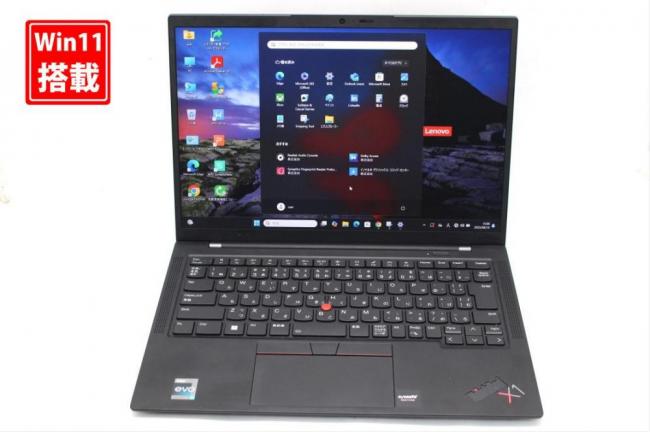 1032時間 中古美品 フルHD対応WUXGA 14型 Lenovo ThinkPad X1 Carbon Gen10 Windows11 10コア 第12世代 i5-1235u 8GB NVMe 256GB-SSD カメラ 無線Wi-Fi6 Office付き 中古パソコン 管:1438s