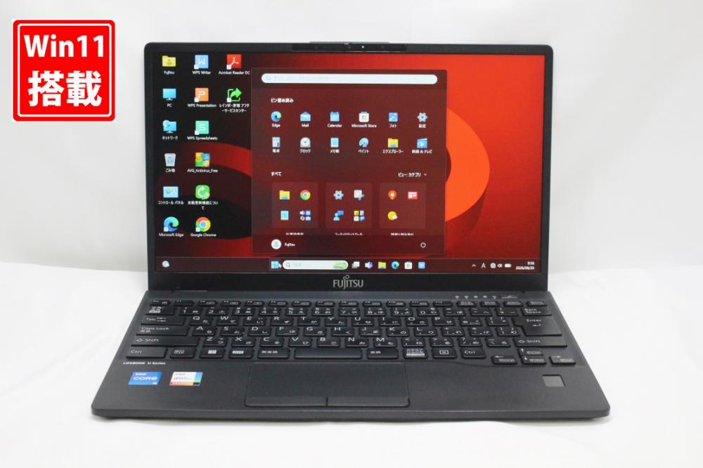 充放電回数5回 中古美品 フルHD 13.3型 Fujitsu LIFEBOOK U9312J Windows11 10コア 第12世代 i5-1245u 8GB NVMe 256GB-SSD カメラ LTE 無線Wi-Fi6 Office付き 中古パソコン 管:1088k