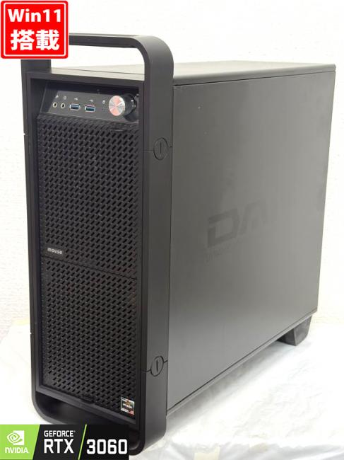 ゲーミングPC 中古美品 マウスコンピューター DAIV A7-X570W11 Windows11 8コア AMD Ryzen 7-5700X(i7-11700K相当) 32GB NVMe 1TB-SSD + 4TB-HDD NVIDIA  RTX 3060 Office付 管:1004h