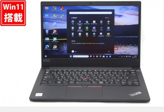 中古美品 フルHD 14型 Lenovo ThinkPad E14 Type 20RA Windows11 第10世代 i7-10510U 16GB 256GB-SSD カメラ 無線 Office付き 中古パソコン 管:1039v