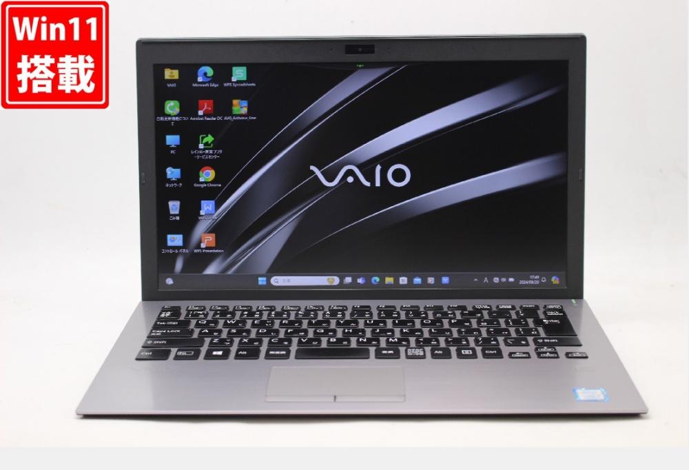 中古 フルHD 13.3型 SONY VAIO VJPG11C11N Windows11 八世代 i5-8250U 8GB 256GB-SSD カメラ 無線 Office付 中古パソコン 税無 管:1830w