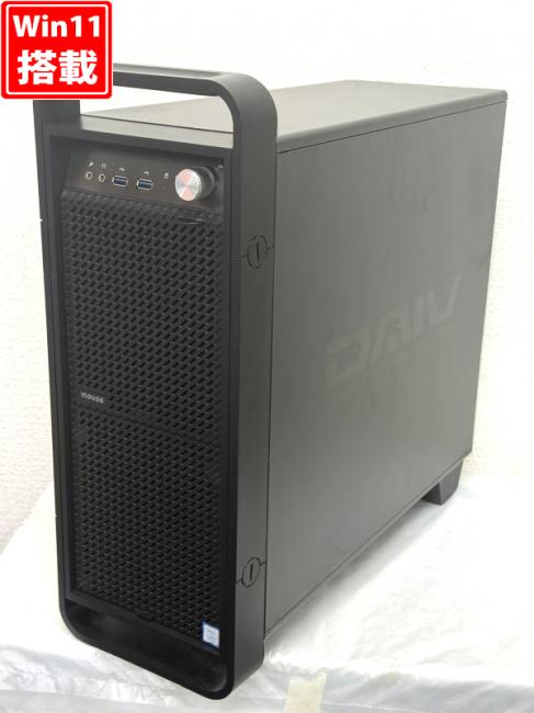 ゲーミングPC 中古美品 マウスコンピューター DAIV-DGZ520E2 Windows11 第8世代 i7-8700K 32GB NVMe 512GB-SSD + 2TB-HDD NVIDIA GeForce GTX 1050 Office付き 中古パソコン 管:1741h
