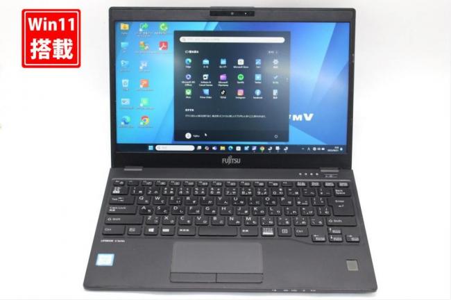中古 フルHD 13.3型 Fujitsu LIFEBOOK U939B Windows11 第8世代 i7-8665u 16GB 256GB-SSD カメラ 無線 Office付き 中古パソコン 管:0936s