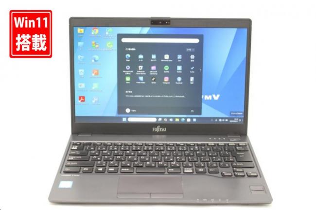 中古 フルHD 13.3型 Fujitsu LIFEBOOK U938S Windows11 第8世代 i5-8350u 128GB 4GB-SSD カメラ 無線 Office付き 中古パソコン 管:1105k