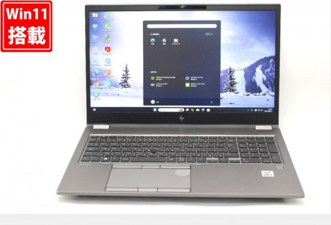 ゲーミングPC  良品 フルHD 15.6型 HP ZBook Fury 15G7 Windows11 第10世代 i7-10750H 16GB NVMe 512GB-SSD + 1TB-HDD NVIDIA Quadro T1000 with Max-Q Design カメラ 無線Wi-Fi6 O